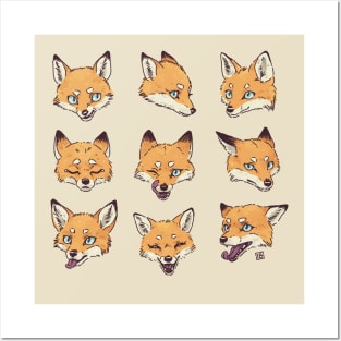 Fox Moods Posters and Art